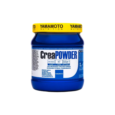 Pot Yamamoto Nutrition Crea Powder créatine monohydrate, 500g, poudre micronisée saveur neutre